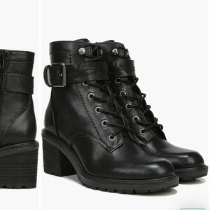 Zodiac Black Lace-Up Boots
